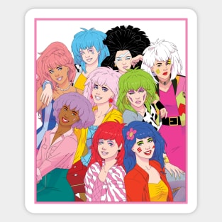 K-Jem and K-Pizzazz Girls Sticker